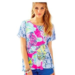 Colorful Lilly Pulitzer butterfly top